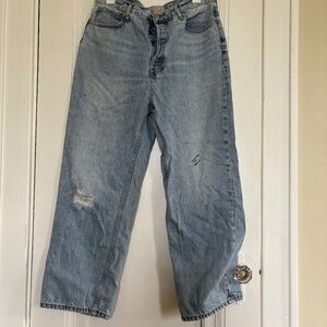 Women’s Everlane paint splatter jeans